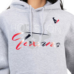 Houston Texans G-III 4Her by Carl Banks Women's Shadow Logo Fleece Pullover Hoodie Gray - NFL