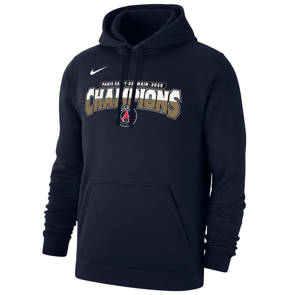 Nike Paris Saint-Germain 2025 Champions League Winners Club Pullover Hoodie - Navy