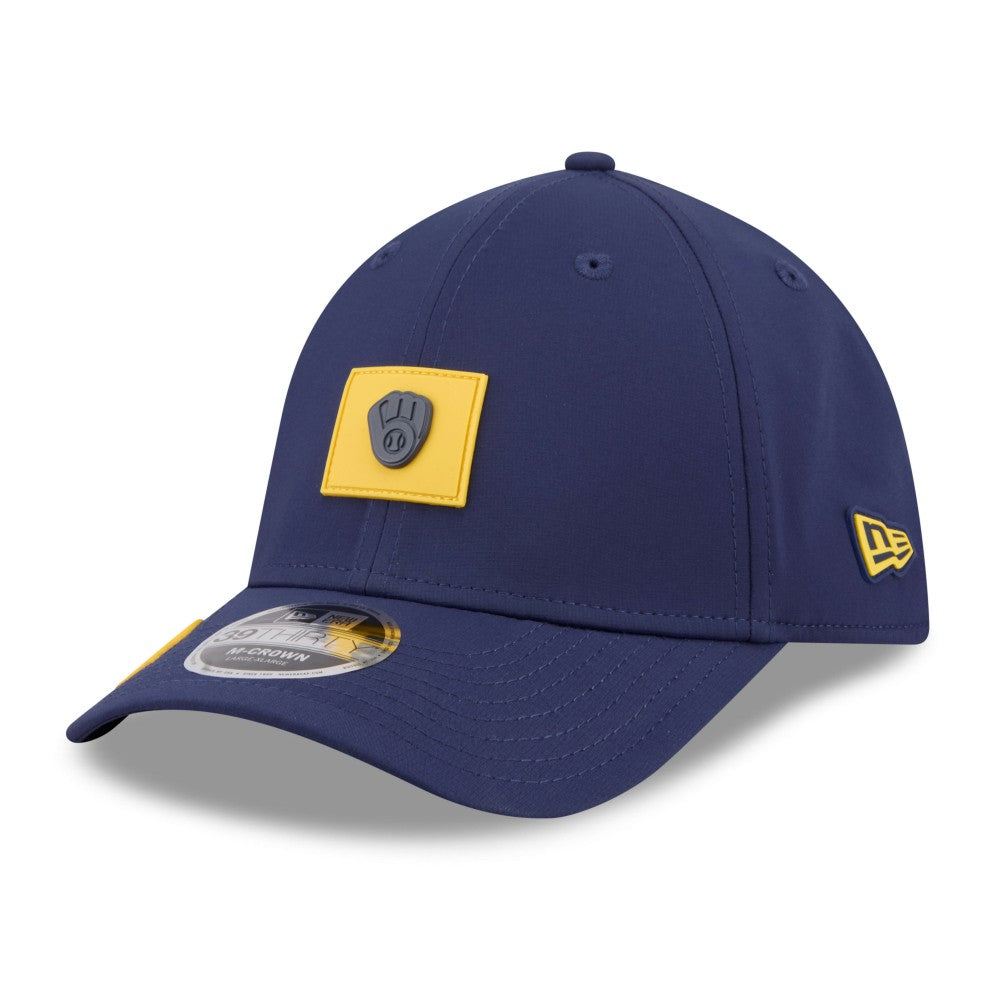 Milwaukee Brewers New Era 2026 Clubhouse M-Crown 39THIRTY Flex Hat On Sale