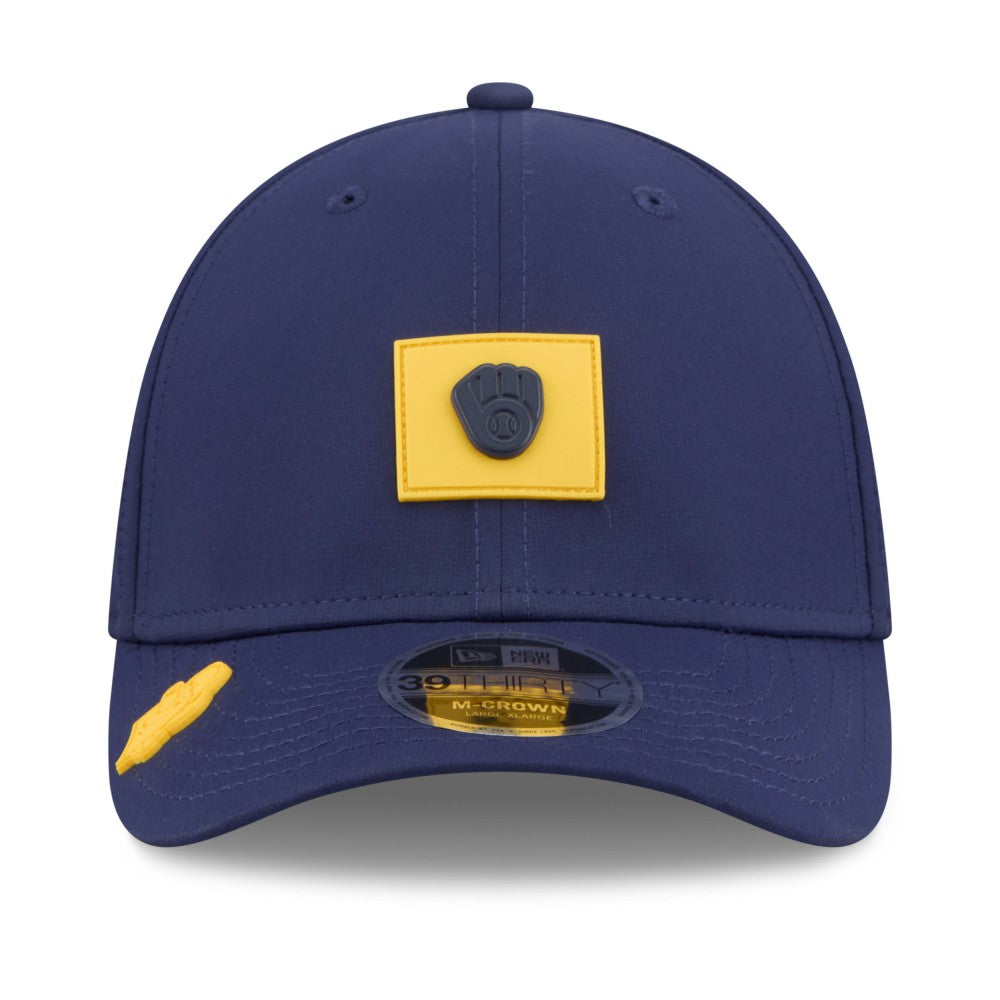 Milwaukee Brewers New Era 2026 Clubhouse M-Crown 39THIRTY Flex Hat On Sale