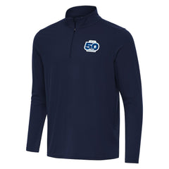 Seattle Seahawks Antigua 50th Season Intent Quarter-Zip Pullover Navy - NFL