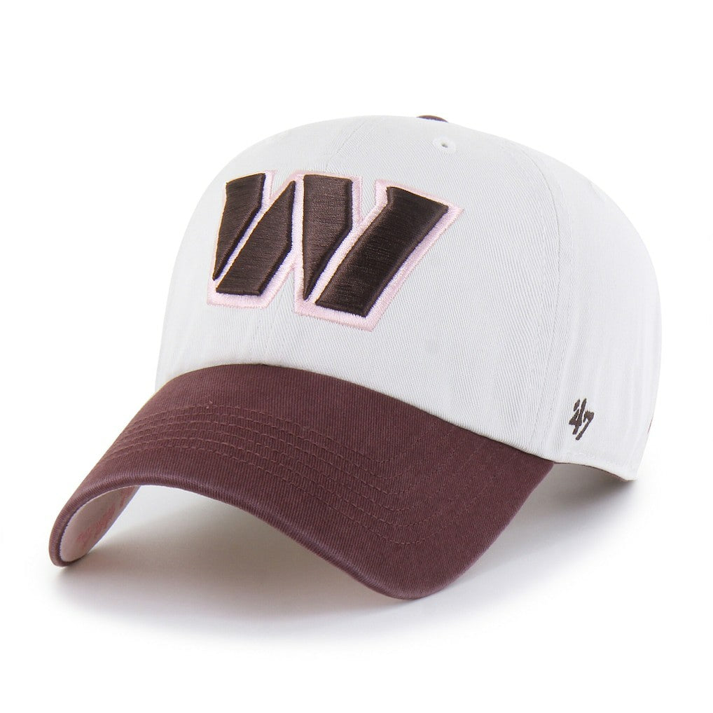 Washington Commanders '47 Unisex Love Letter Clean Up Adjustable Hat Stone/Burgundy - 47 brand