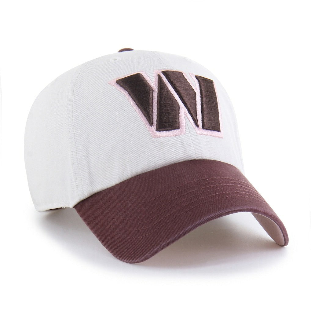 Washington Commanders '47 Unisex Love Letter Clean Up Adjustable Hat Stone/Burgundy - 47 brand