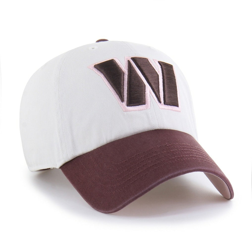Washington Commanders '47 Unisex Love Letter Clean Up Adjustable Hat Stone/Burgundy - 47 brand