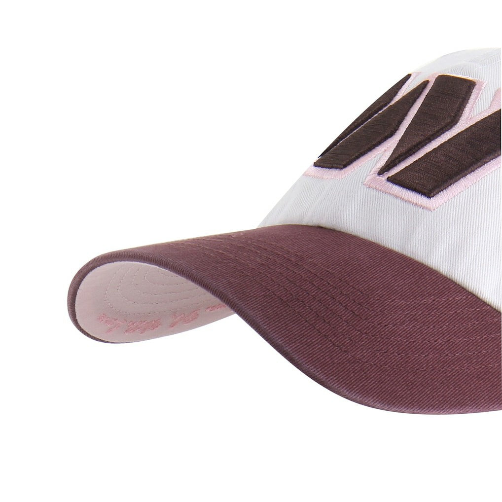 Washington Commanders '47 Unisex Love Letter Clean Up Adjustable Hat Stone/Burgundy - 47 brand
