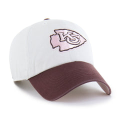Kansas City Chiefs '47 Unisex Love Letter Clean Up Adjustable Hat Stone/Burgundy - 47 brand