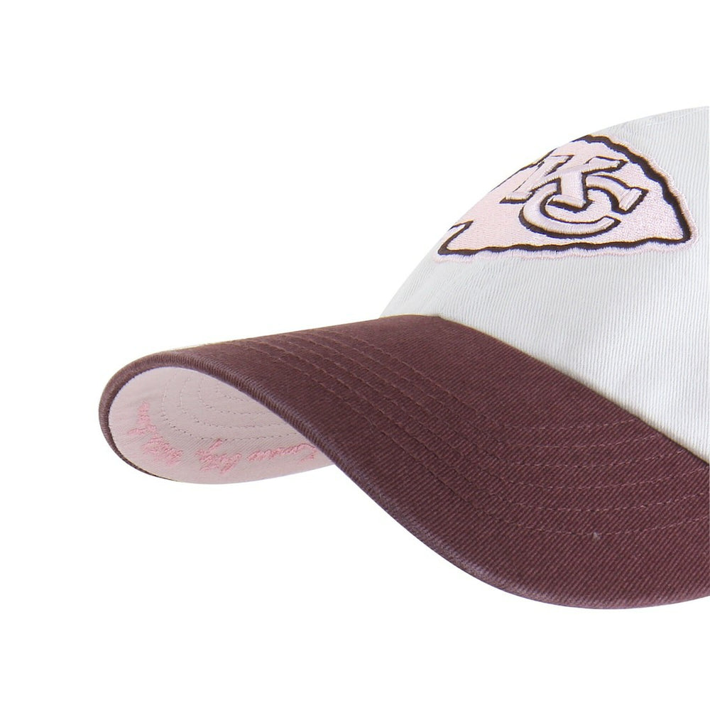 Kansas City Chiefs '47 Unisex Love Letter Clean Up Adjustable Hat Stone/Burgundy - 47 brand