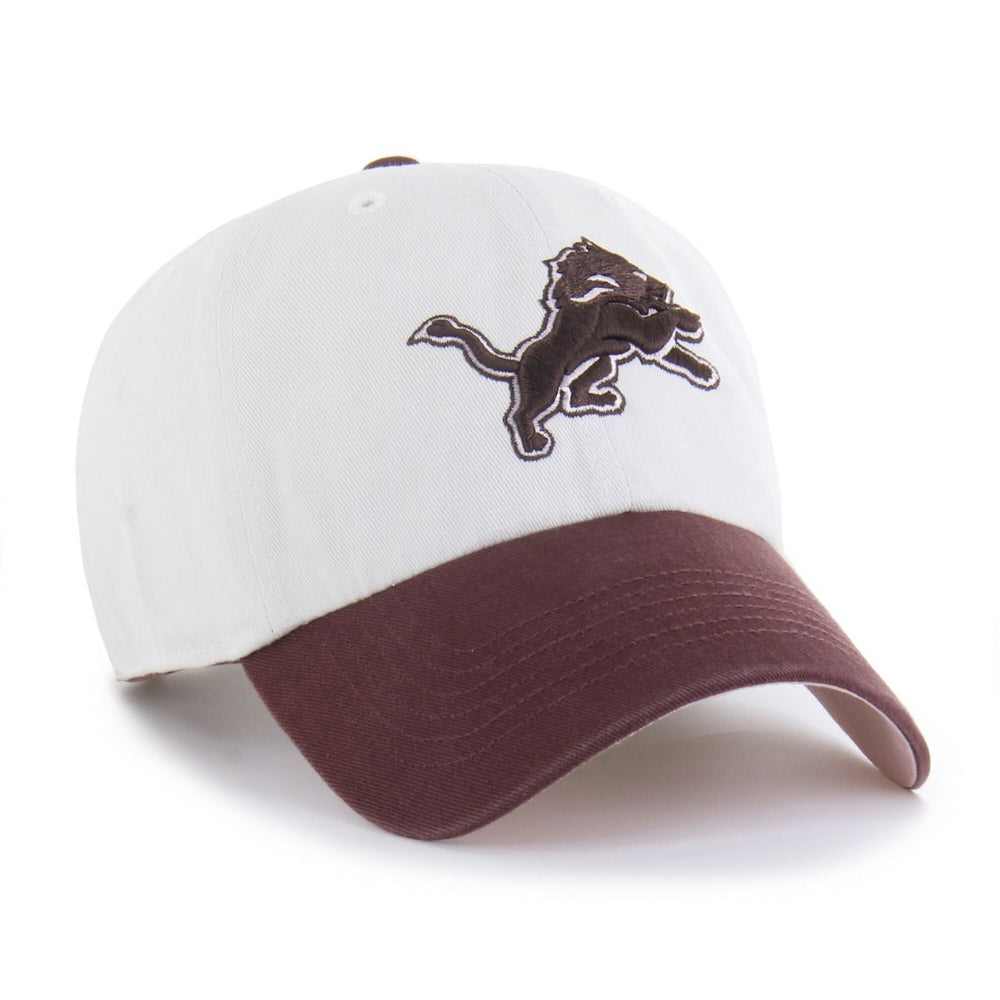 Detroit Lions '47 Unisex Love Letter Clean Up Adjustable Hat Stone/Burgundy - 47 brand