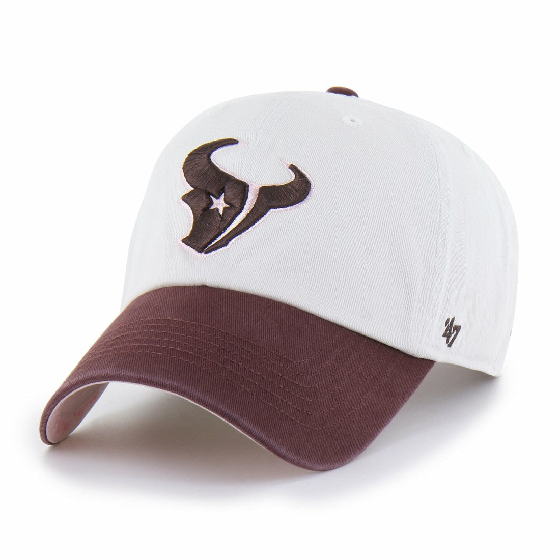 Houston Texans '47 Unisex Love Letter Clean Up Adjustable Hat Stone/Burgundy - 47 brand