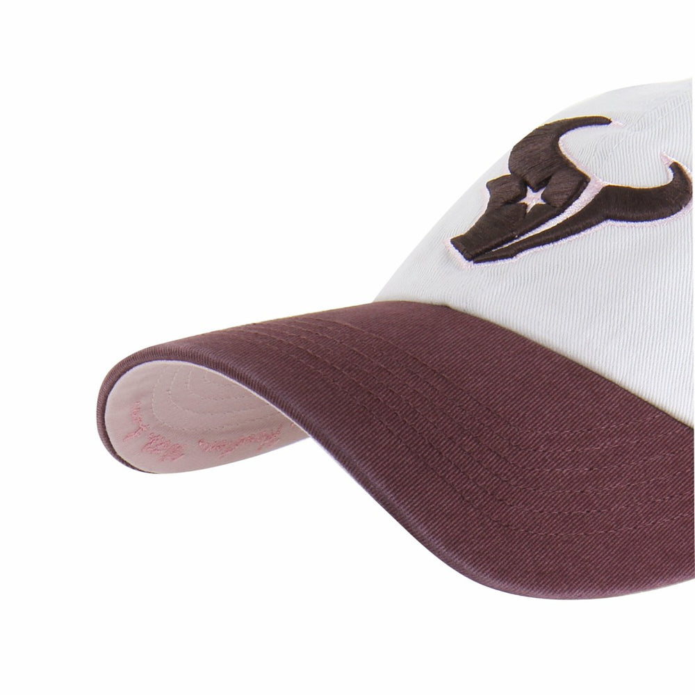 Houston Texans '47 Unisex Love Letter Clean Up Adjustable Hat Stone/Burgundy - 47 brand