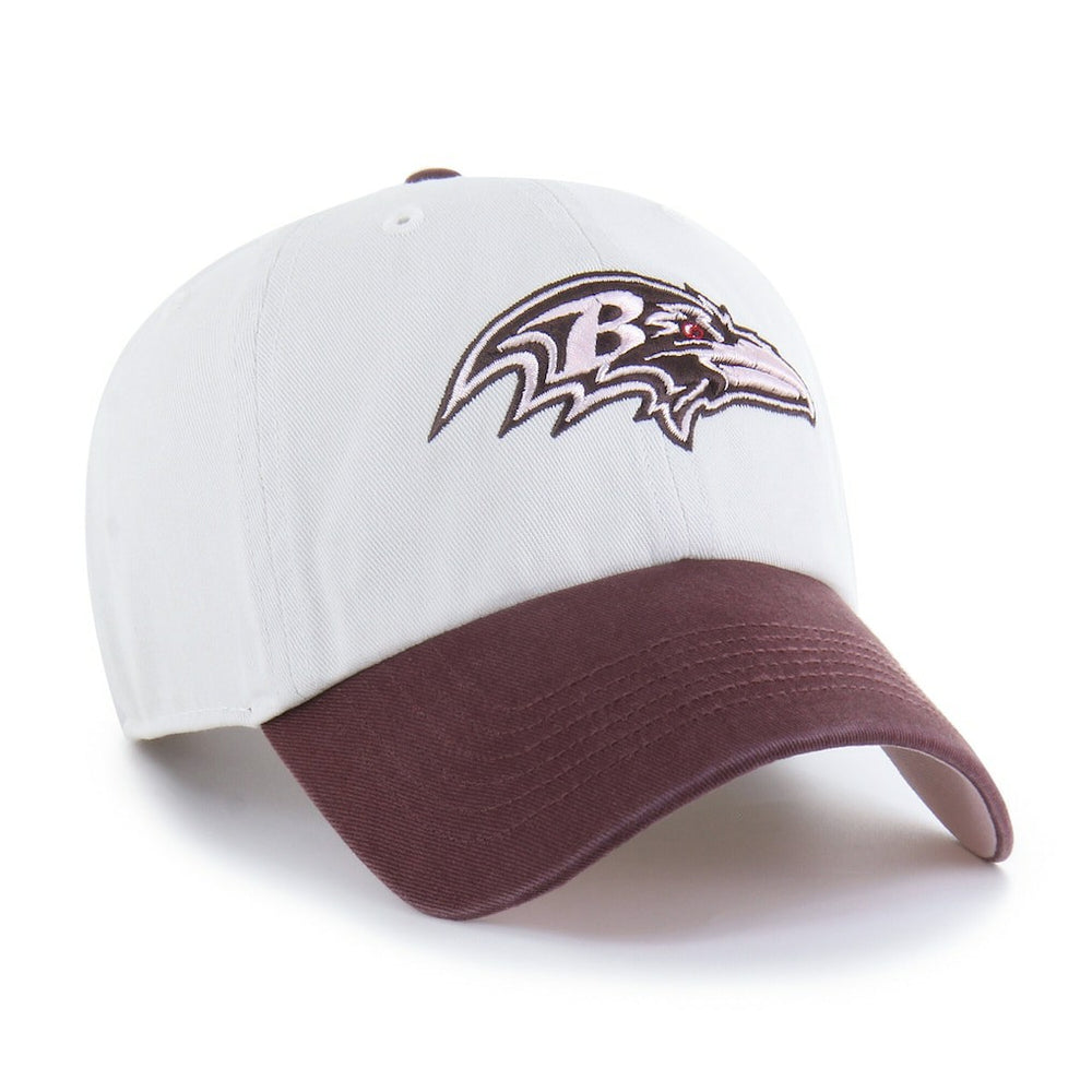 Baltimore Ravens '47 Unisex Love Letter Clean Up Adjustable Hat Stone/Burgundy - 47 brand