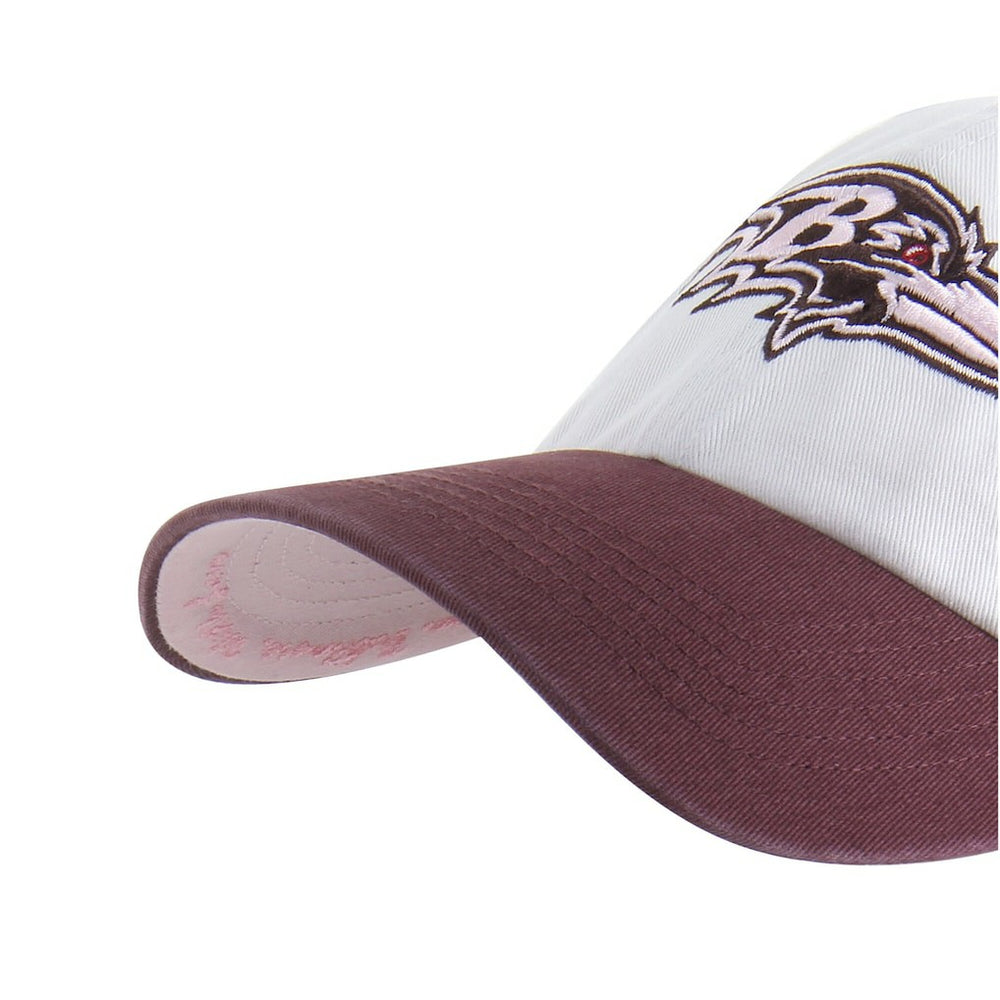 Baltimore Ravens '47 Unisex Love Letter Clean Up Adjustable Hat Stone/Burgundy - 47 brand