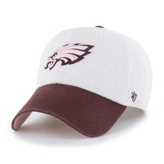 Philadelphia Eagles '47 Unisex Love Letter Clean Up Adjustable Hat Stone/Burgundy - 47 brand