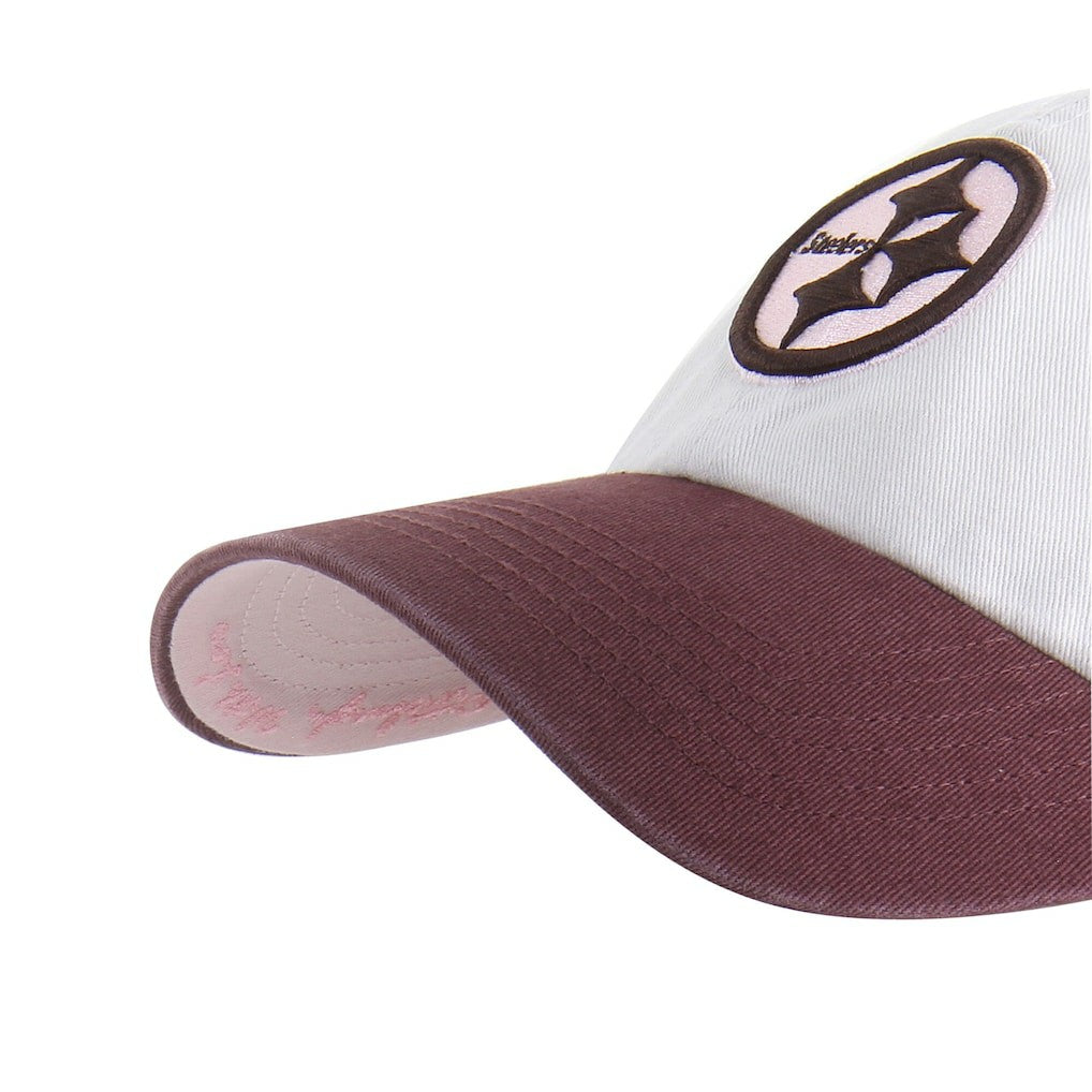 Pittsburgh Steelers '47 Unisex Love Letter Clean Up Adjustable Hat Stone/Burgundy - 47 brand