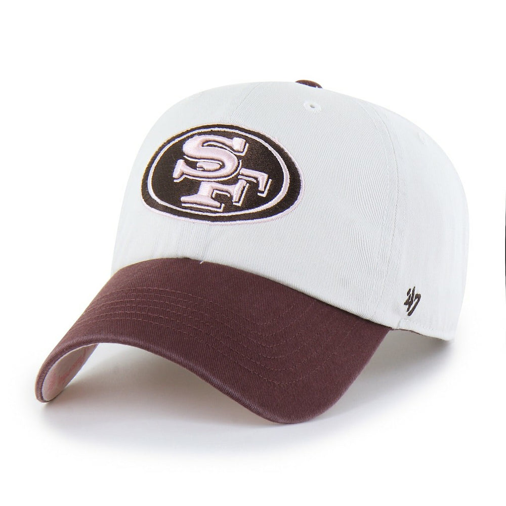 San Francisco 49ers '47 Unisex Love Letter Clean Up Adjustable Hat Stone/Burgundy - 47 brand