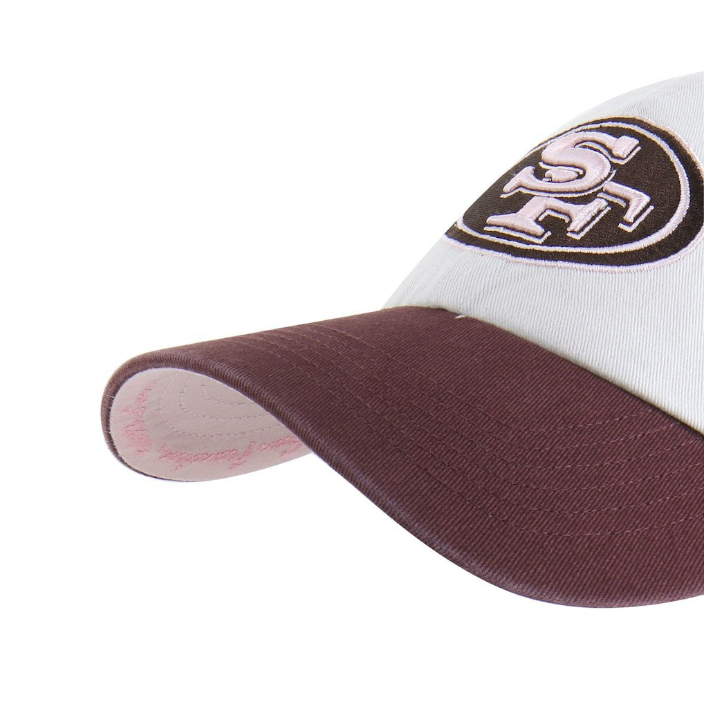 San Francisco 49ers '47 Unisex Love Letter Clean Up Adjustable Hat Stone/Burgundy - 47 brand