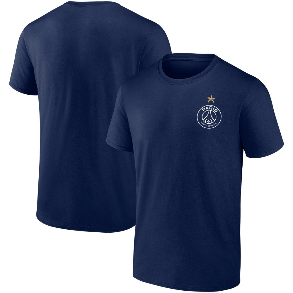 Paris Saint-Germain 2025 Champions League Winners Eiffel Star T-Shirts - Navy