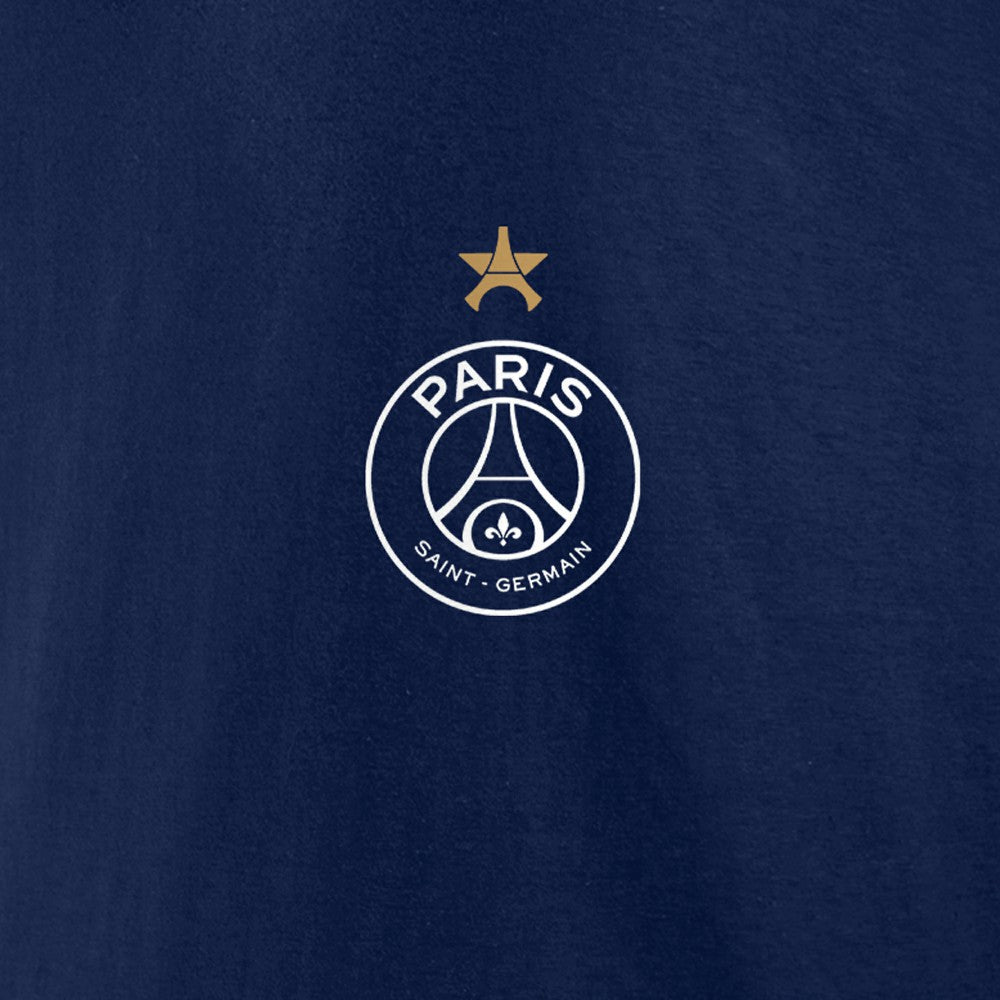 Paris Saint-Germain 2025 Champions League Winners Eiffel Star T-Shirts - Navy