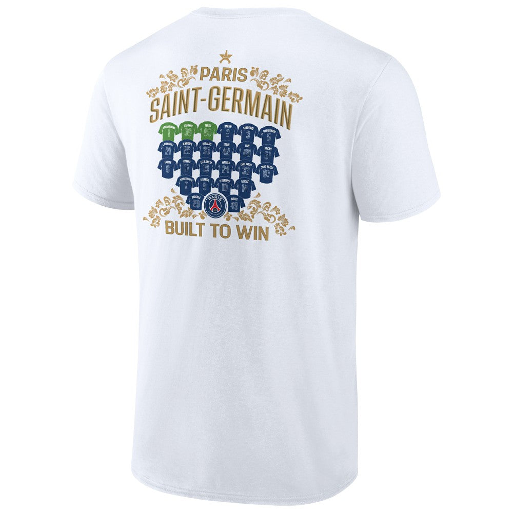 Paris Saint-Germain 2025 Champions League Winners Roster Jerseys T-Shirts - White
