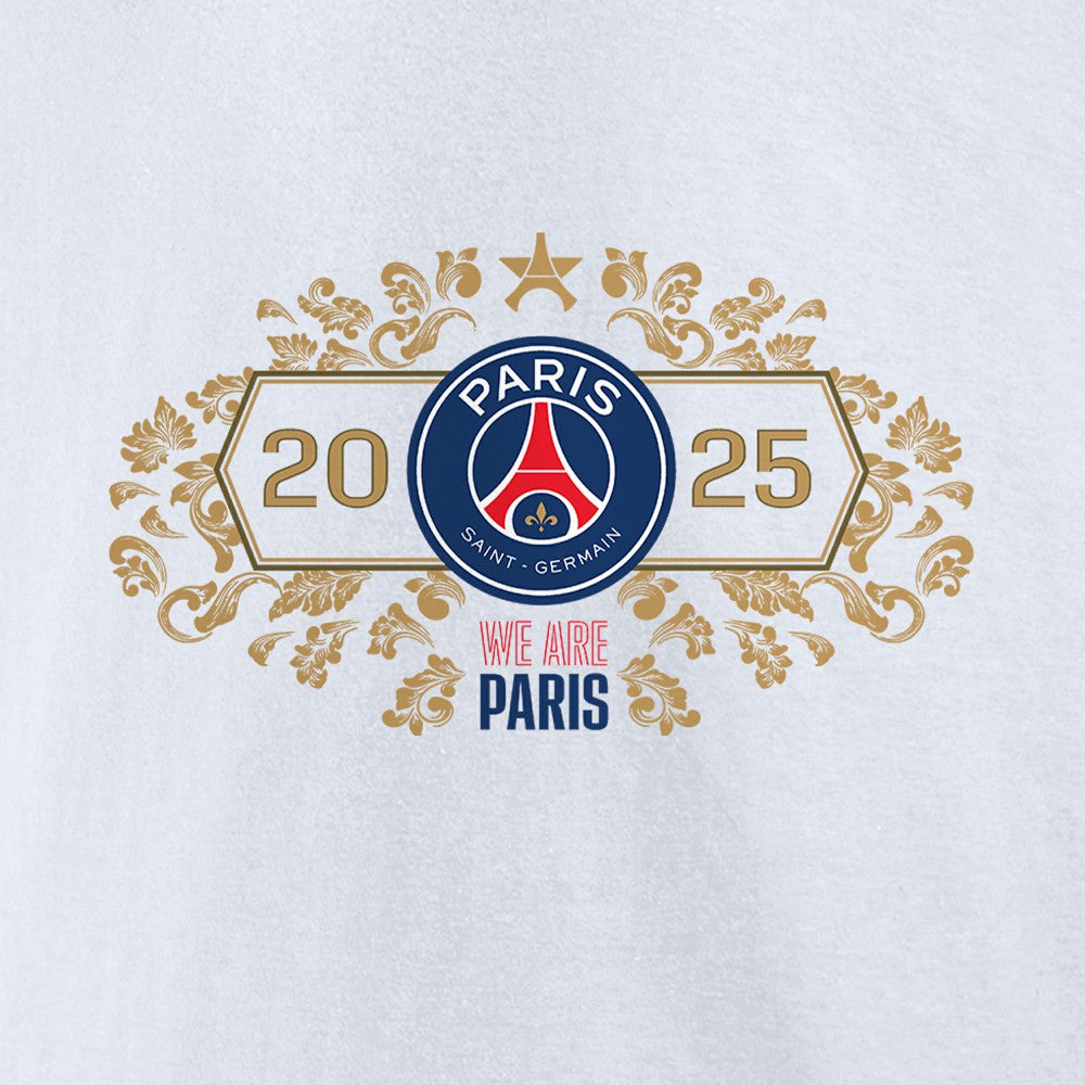 Paris Saint-Germain 2025 Champions League Winners Roster Jerseys T-Shirts - White