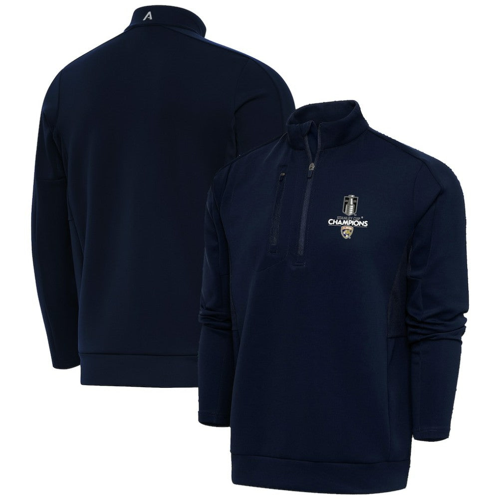 Florida Panthers - Fanatics 2025 Stanley Cup Champions Genesis Quarter-Zip Pullover Navy