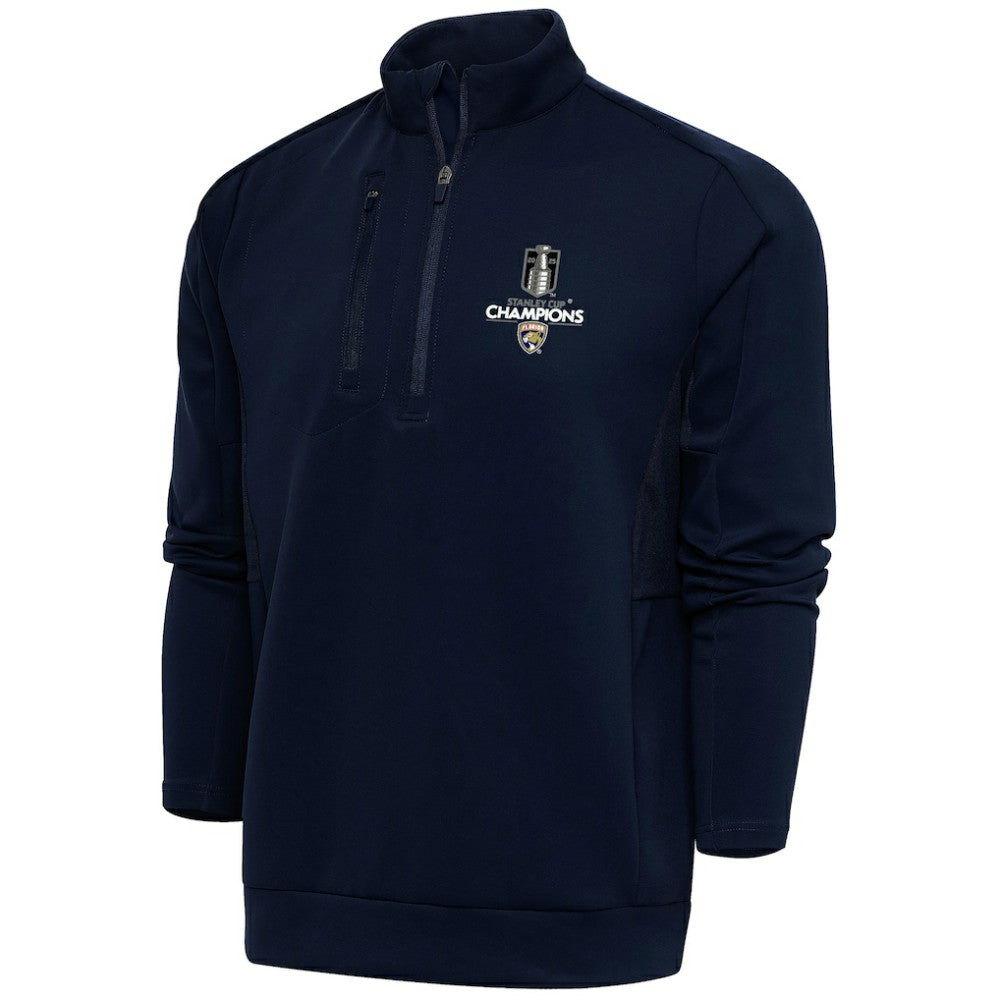 Florida Panthers - Fanatics 2025 Stanley Cup Champions Genesis Quarter-Zip Pullover Navy