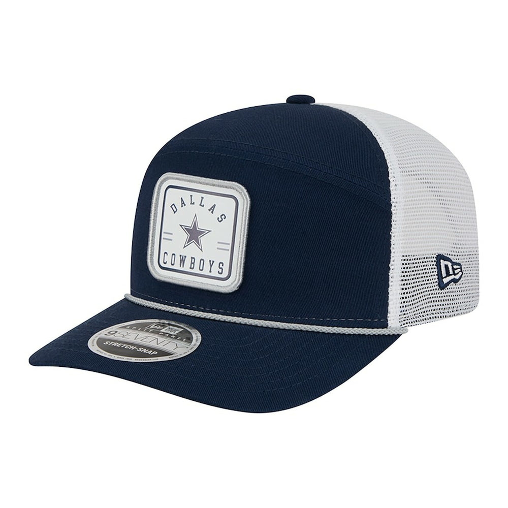 Dallas Cowboys New Era Quick Strike Split Panel 9SEVENTY Stretch-Snap Trucker Hat Navy - NFL