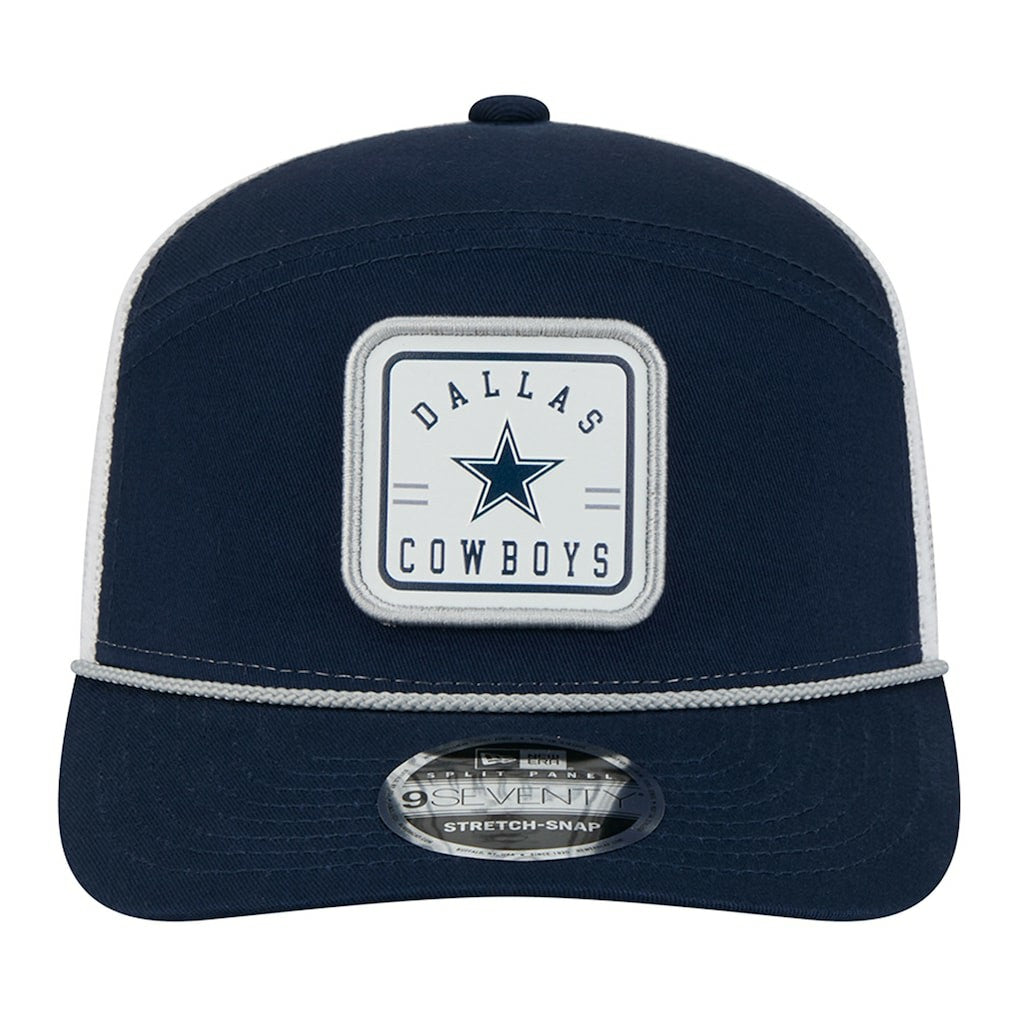 Dallas Cowboys New Era Quick Strike Split Panel 9SEVENTY Stretch-Snap Trucker Hat Navy - NFL