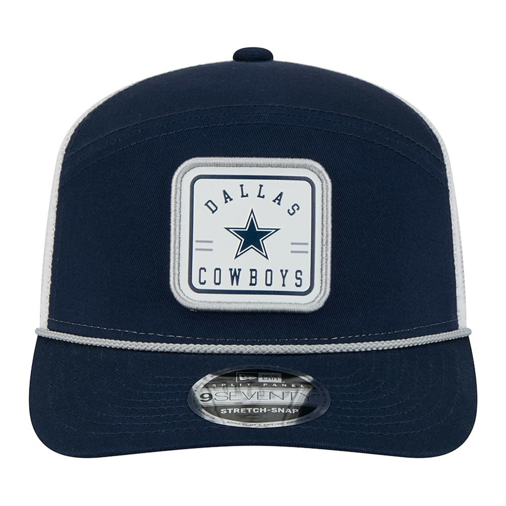Dallas Cowboys New Era Quick Strike Split Panel 9SEVENTY Stretch-Snap Trucker Hat Navy - NFL