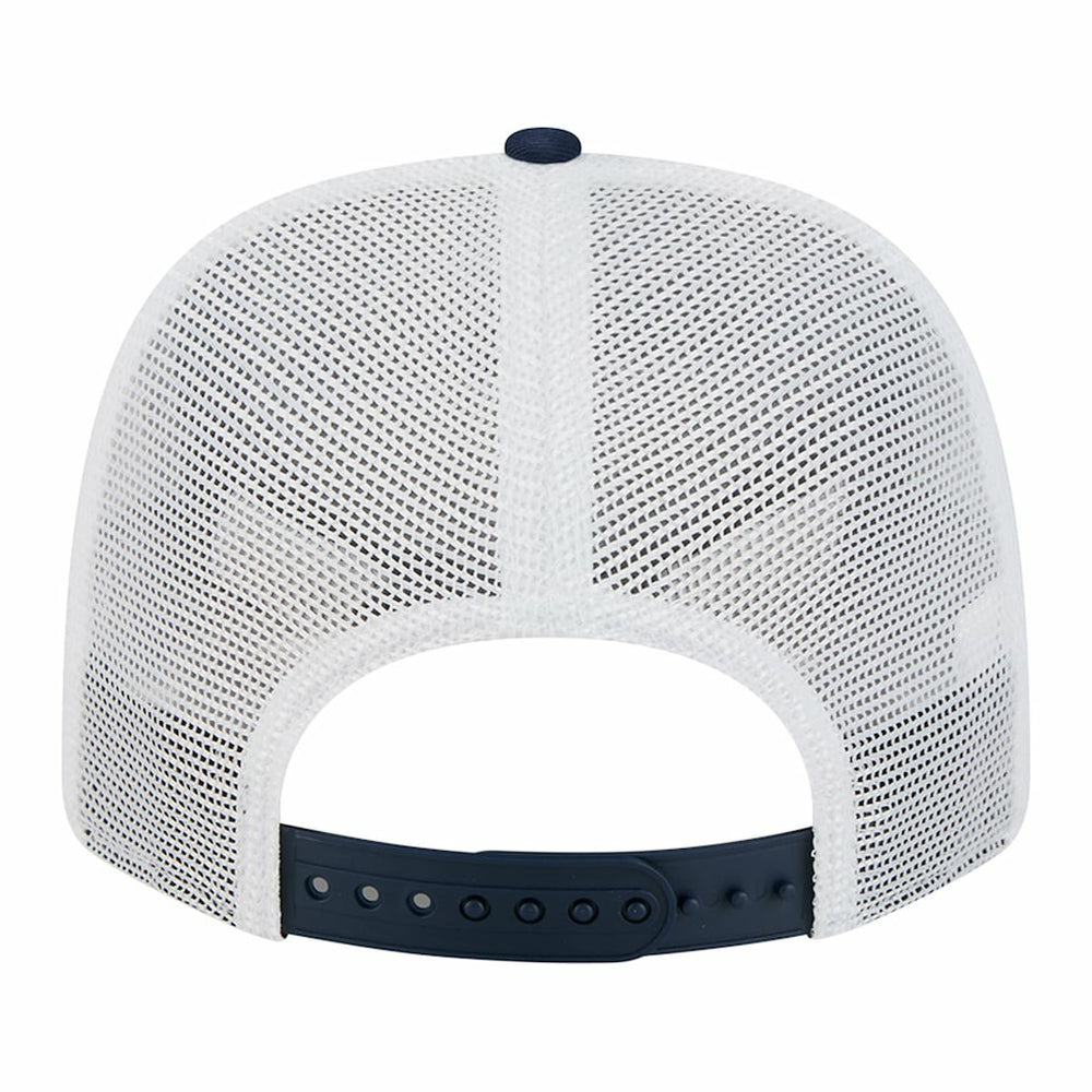 Dallas Cowboys New Era Quick Strike Split Panel 9SEVENTY Stretch-Snap Trucker Hat Navy - NFL