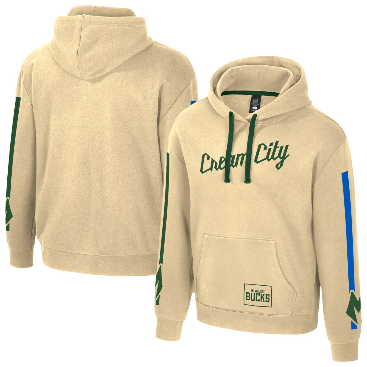 NBA - Milwaukee Bucks Stadium Essentials Unisex 2025/26 City Edition City Star Hoodie - Cream