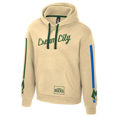 NBA - Milwaukee Bucks Stadium Essentials Unisex 2025/26 City Edition City Star Hoodie - Cream