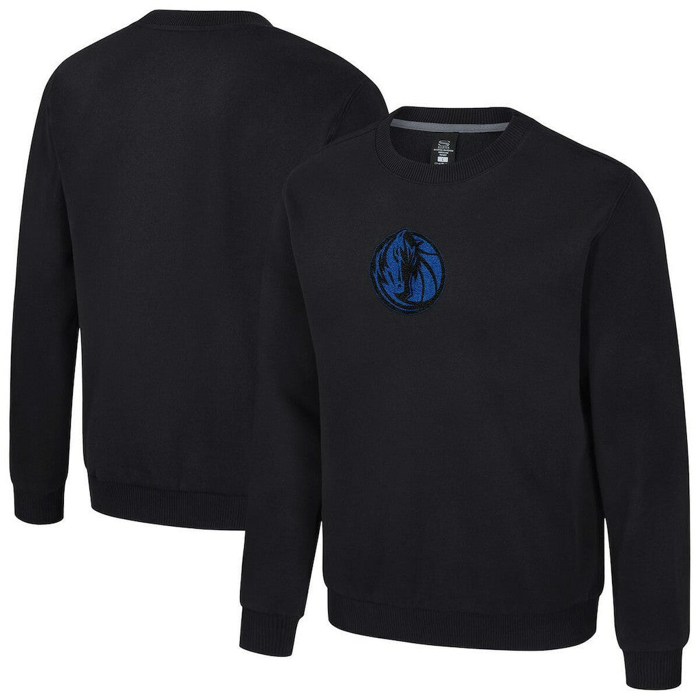 NBA - Dallas Mavericks Stadium Essentials Unisex Club Level Chenille Sweatshirt - Black