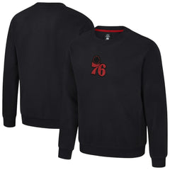 NBA - Philadelphia 76ers Stadium Essentials Unisex Club Level Chenille Sweatshirt - Black