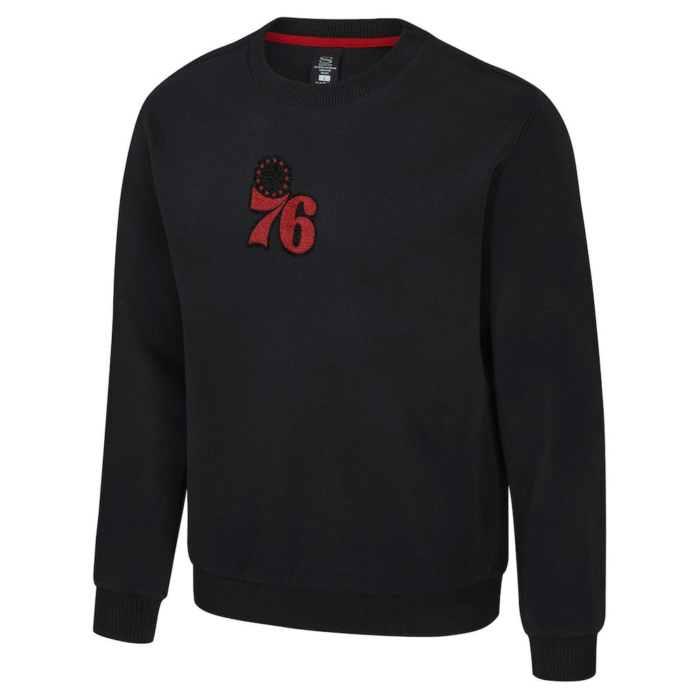 NBA - Philadelphia 76ers Stadium Essentials Unisex Club Level Chenille Sweatshirt - Black