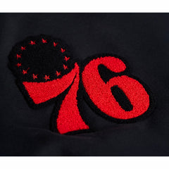 NBA - Philadelphia 76ers Stadium Essentials Unisex Club Level Chenille Sweatshirt - Black
