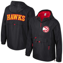 NBA - Atlanta Hawks Stadium Essentials Unisex Compete Quarter-Zip Hoodie Jacket - Black