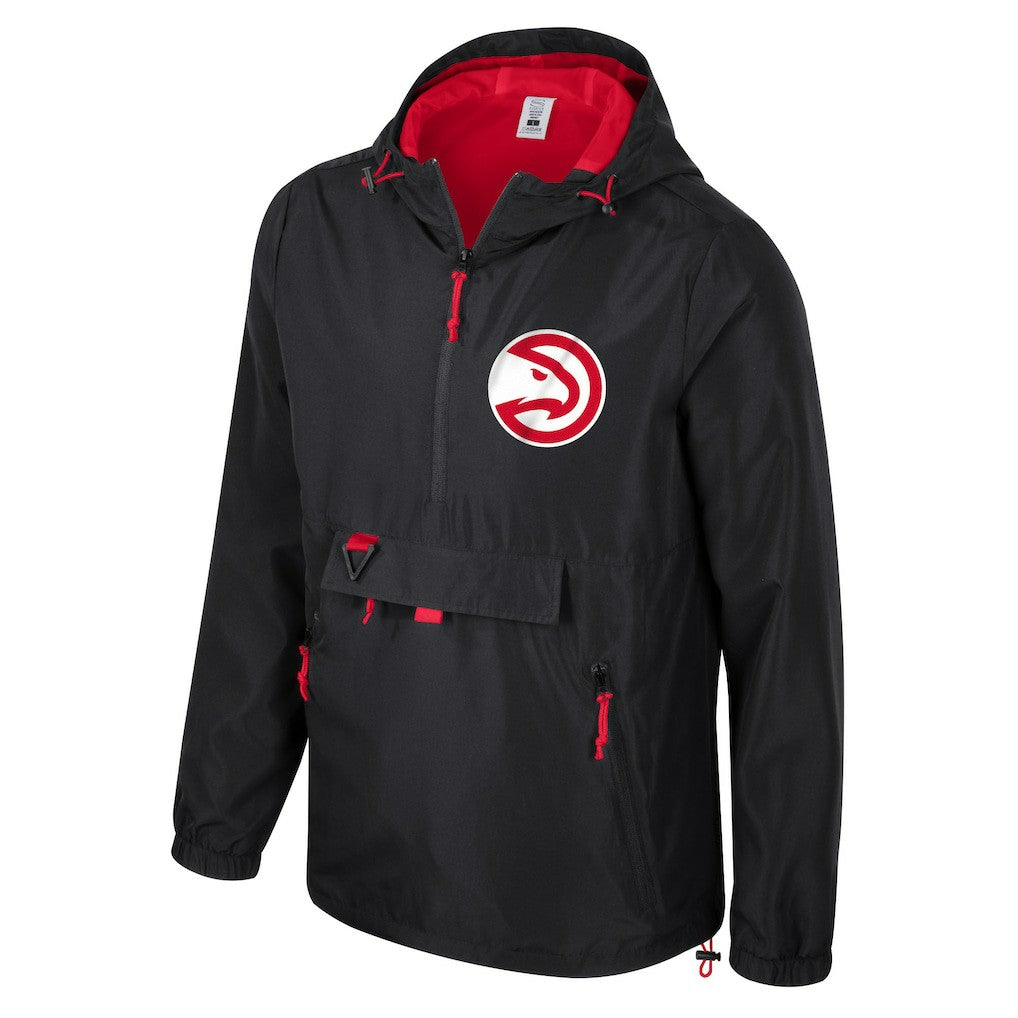 NBA - Atlanta Hawks Stadium Essentials Unisex Compete Quarter-Zip Hoodie Jacket - Black