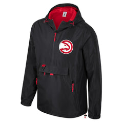 NBA - Atlanta Hawks Stadium Essentials Unisex Compete Quarter-Zip Hoodie Jacket - Black