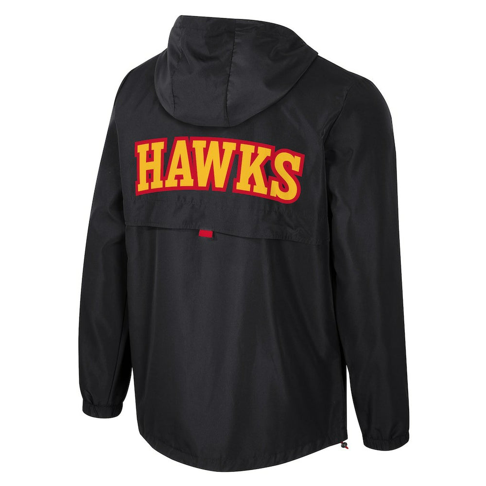NBA - Atlanta Hawks Stadium Essentials Unisex Compete Quarter-Zip Hoodie Jacket - Black