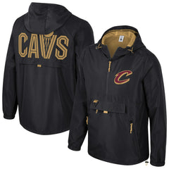 NBA - Cleveland Cavaliers Stadium Essentials Unisex Compete Quarter-Zip Hoodie Jacket - Black