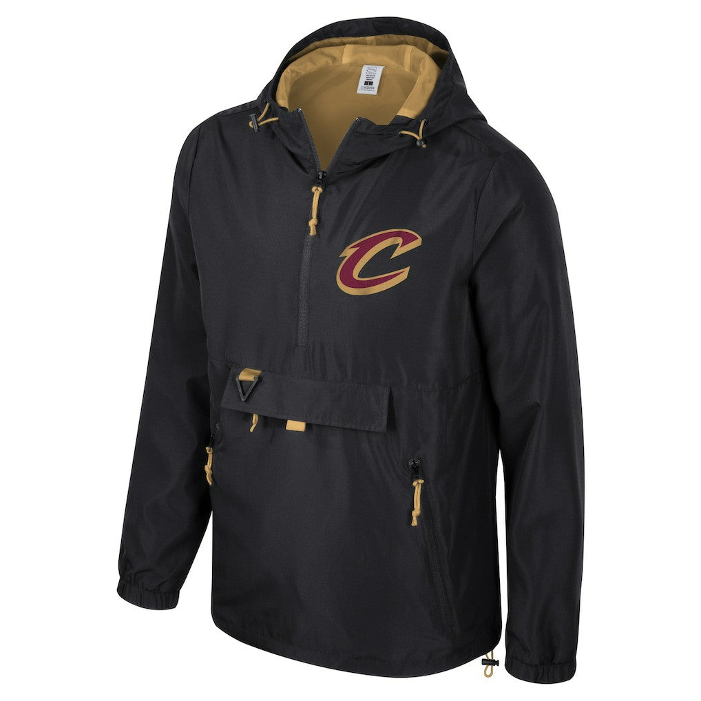 NBA - Cleveland Cavaliers Stadium Essentials Unisex Compete Quarter-Zip Hoodie Jacket - Black
