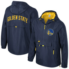 NBA - Golden State Warriors Stadium Essentials Unisex Compete Quarter-Zip Hoodie Jacket - Navy
