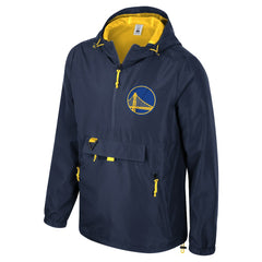 NBA - Golden State Warriors Stadium Essentials Unisex Compete Quarter-Zip Hoodie Jacket - Navy