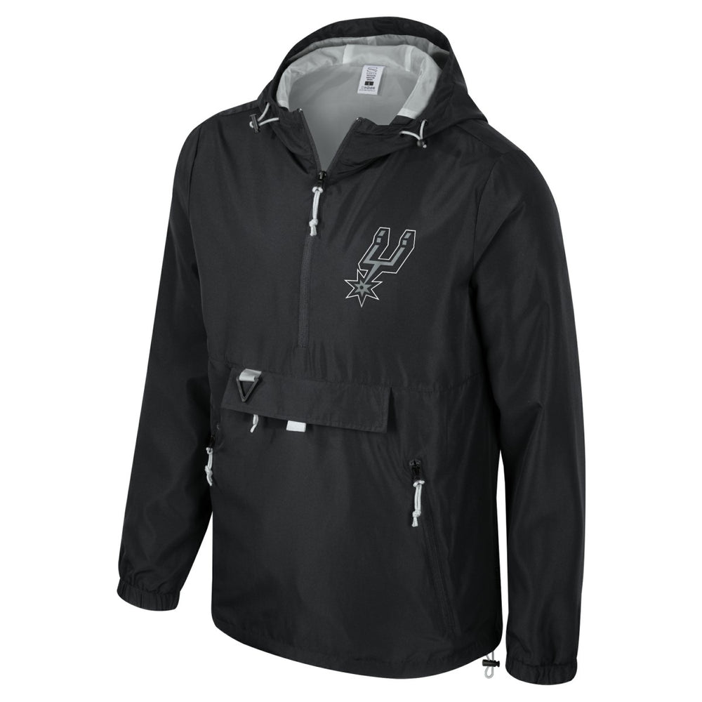 NBA - San Antonio Spurs Stadium Essentials Unisex Compete Quarter-Zip Hoodie Jacket - Black