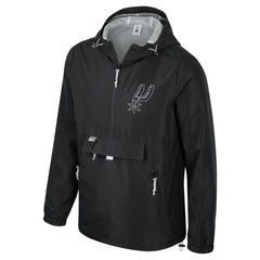 NBA - San Antonio Spurs Stadium Essentials Unisex Compete Quarter-Zip Hoodie Jacket - Black
