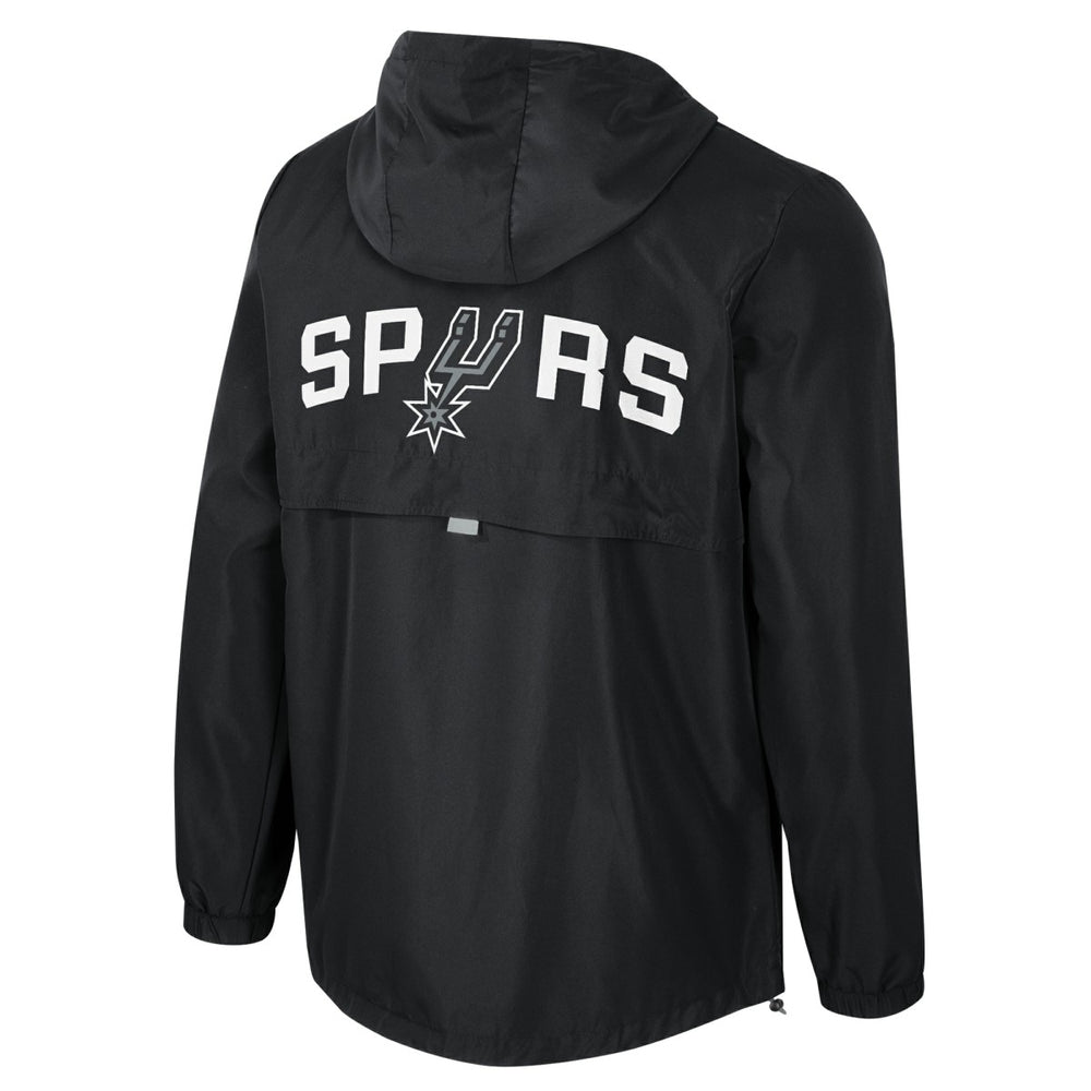 NBA - San Antonio Spurs Stadium Essentials Unisex Compete Quarter-Zip Hoodie Jacket - Black