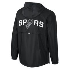 NBA - San Antonio Spurs Stadium Essentials Unisex Compete Quarter-Zip Hoodie Jacket - Black