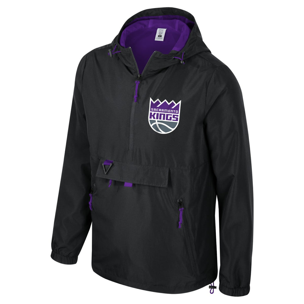 NBA - Sacramento Kings Stadium Essentials Unisex Compete Quarter-Zip Hoodie Jacket - Black