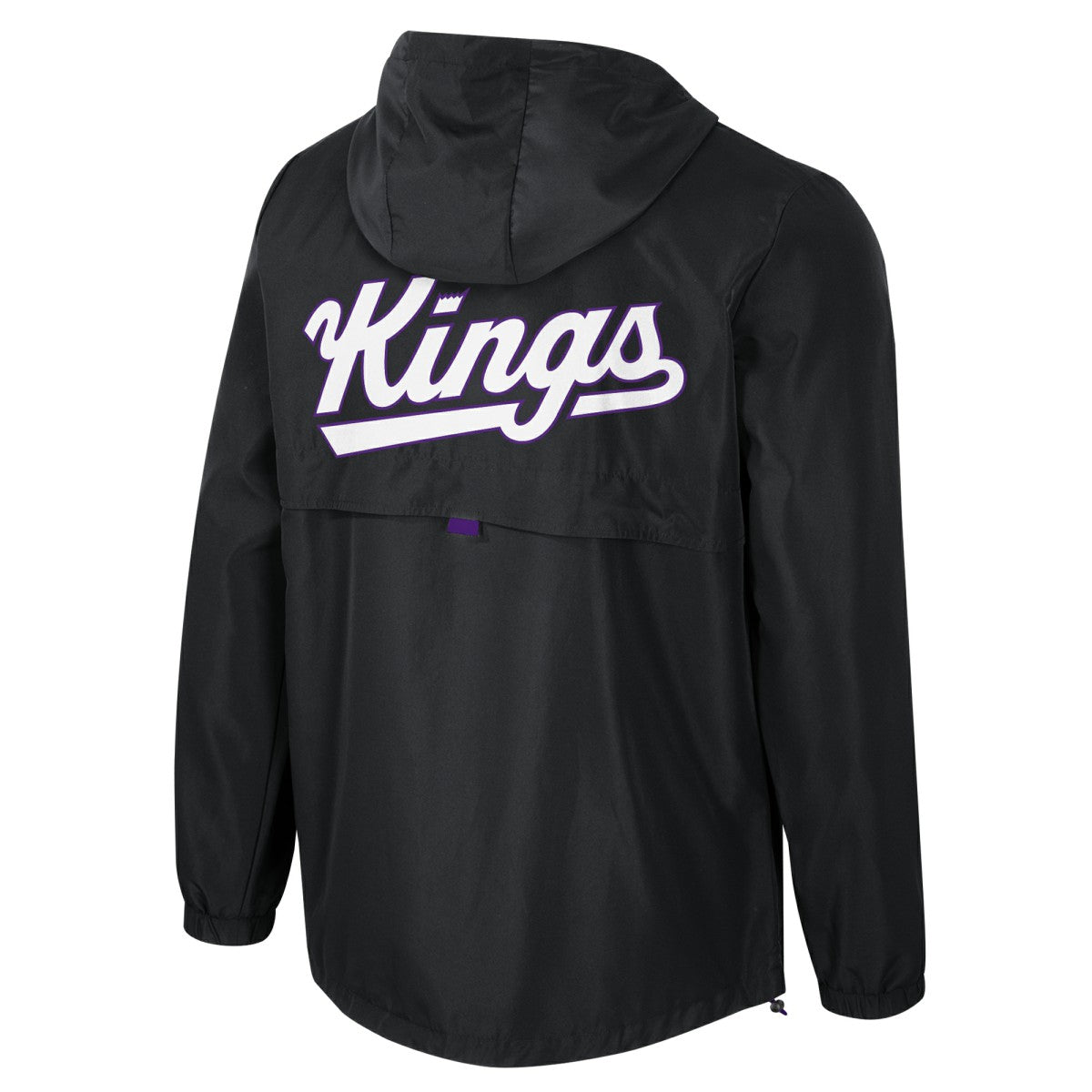 NBA - Sacramento Kings Stadium Essentials Unisex Compete Quarter-Zip Hoodie Jacket - Black